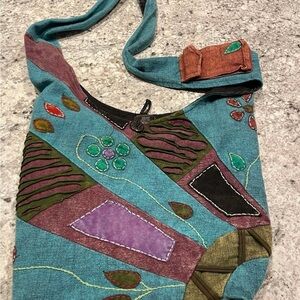 Patchwork Shoulder Bag Rising International Colorful